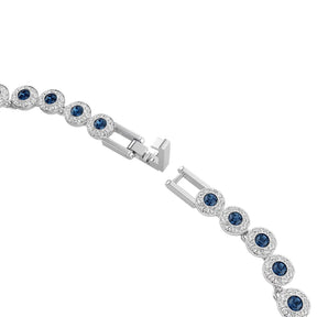 Swarovski Una Angelic kaulakoru, vaalea metalli ja siniset kristallit, 5733402