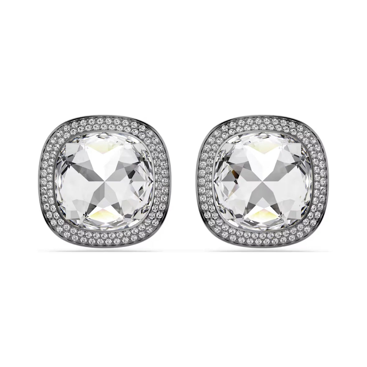 Swarovski Una Angelic klipsikorvakorut, tumma metalli ja kirkkaat kristallit, 5751325