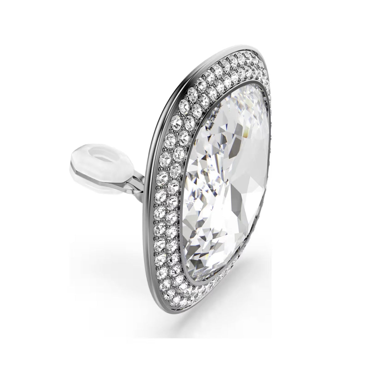 Swarovski Una Angelic klipsikorvakorut, tumma metalli ja kirkkaat kristallit, 5751325