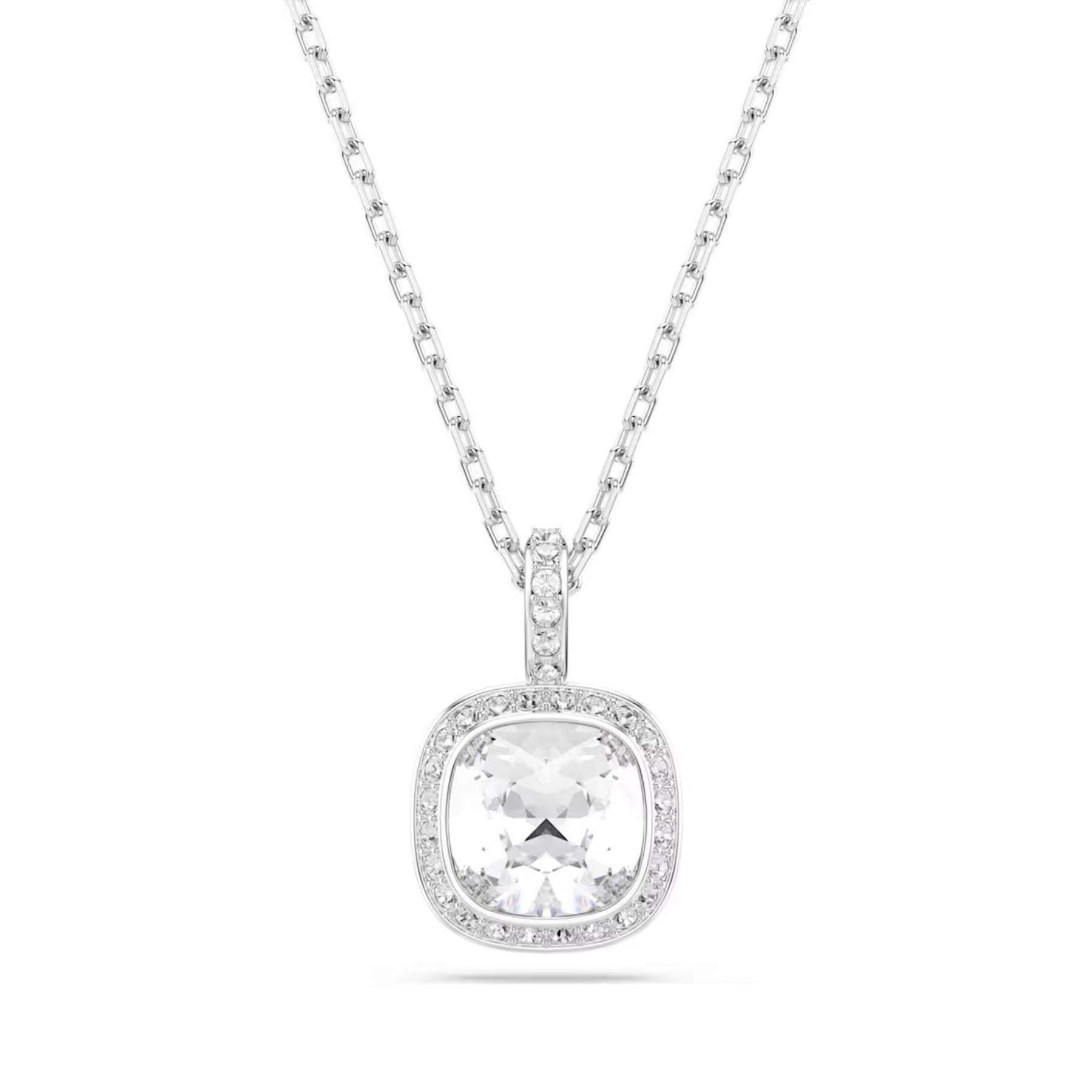 Swarovski Una Angelic korusetti, korvakorut ja kaulakoru, vaalea metalli ja kirkkaat kristallit, 5754343