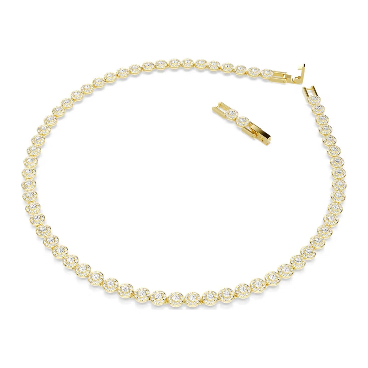 Swarovski Una Angelic korusetti, keltakullattu ja kirkkaat kristallit, 5720506