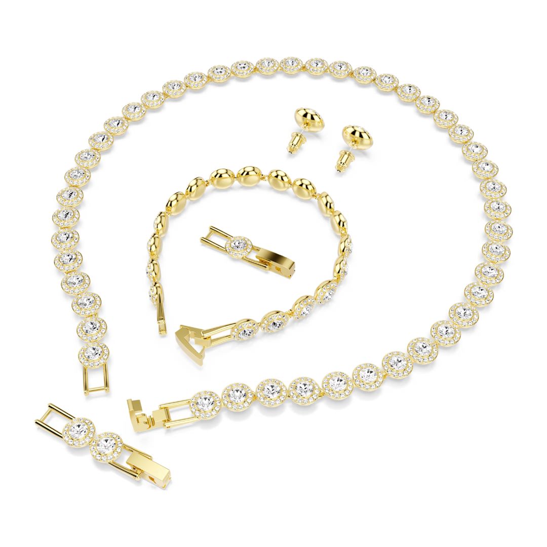 Swarovski Una Angelic korusetti, keltakullattu ja kirkkaat kristallit, 5750619