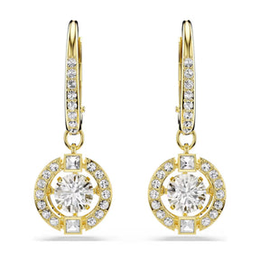 Swarovski Una Angelic korvakorut, keltakullattu ja kirkkaat kristallit, 5758095