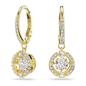Swarovski Una Angelic korvakorut, keltakullattu ja kirkkaat kristallit, 5758095