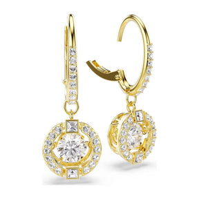 Swarovski Una Angelic korvakorut, keltakullattu ja kirkkaat kristallit, 5758095