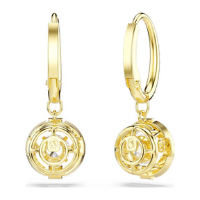 Swarovski Una Angelic korvakorut, keltakullattu ja kirkkaat kristallit, 5758095