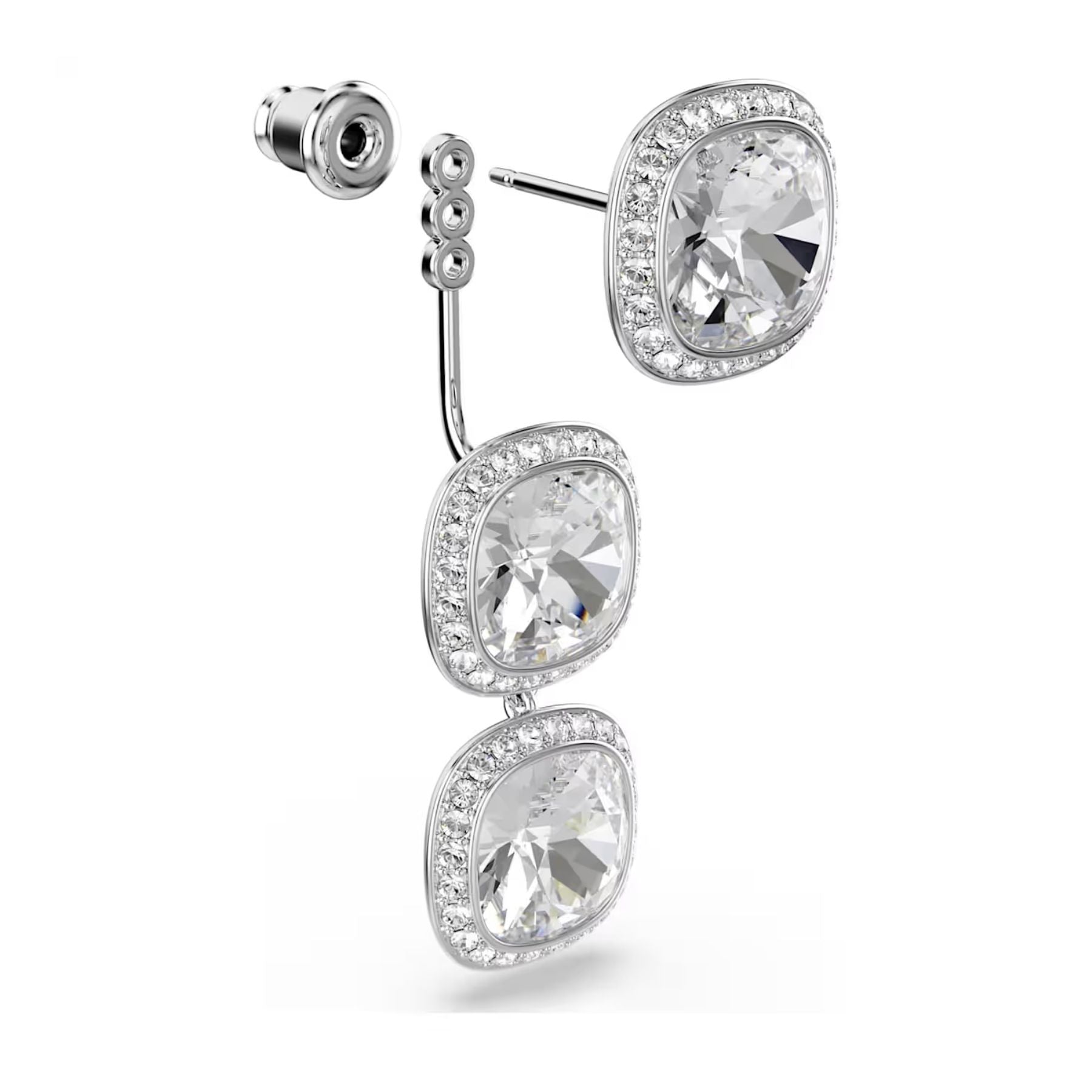 Swarovski Una Angelic korvakorut, vaalea metalli ja kirkkaat kristallit, 5754342