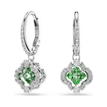 Swarovski Una Angelic korvakorut, vaalea metalli ja vihreä zirkonia, 5758001