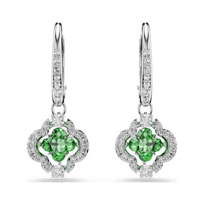 Swarovski Una Angelic korvakorut, vaalea metalli ja vihreä zirkonia, 5758001