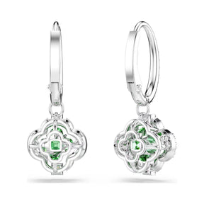 Swarovski Una Angelic korvakorut, vaalea metalli ja vihreä zirkonia, 5758001