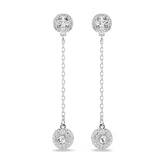 Swarovski Una Angelic korvakorut, vaaleaksi rodinoitu metalli ja kirkkaat kristallit, 5732273