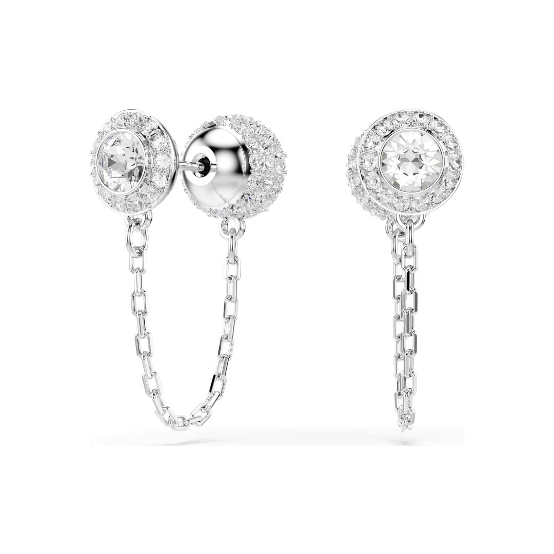 Swarovski Una Angelic korvakorut, vaaleaksi rodinoitu metalli ja kirkkaat kristallit, 5732273