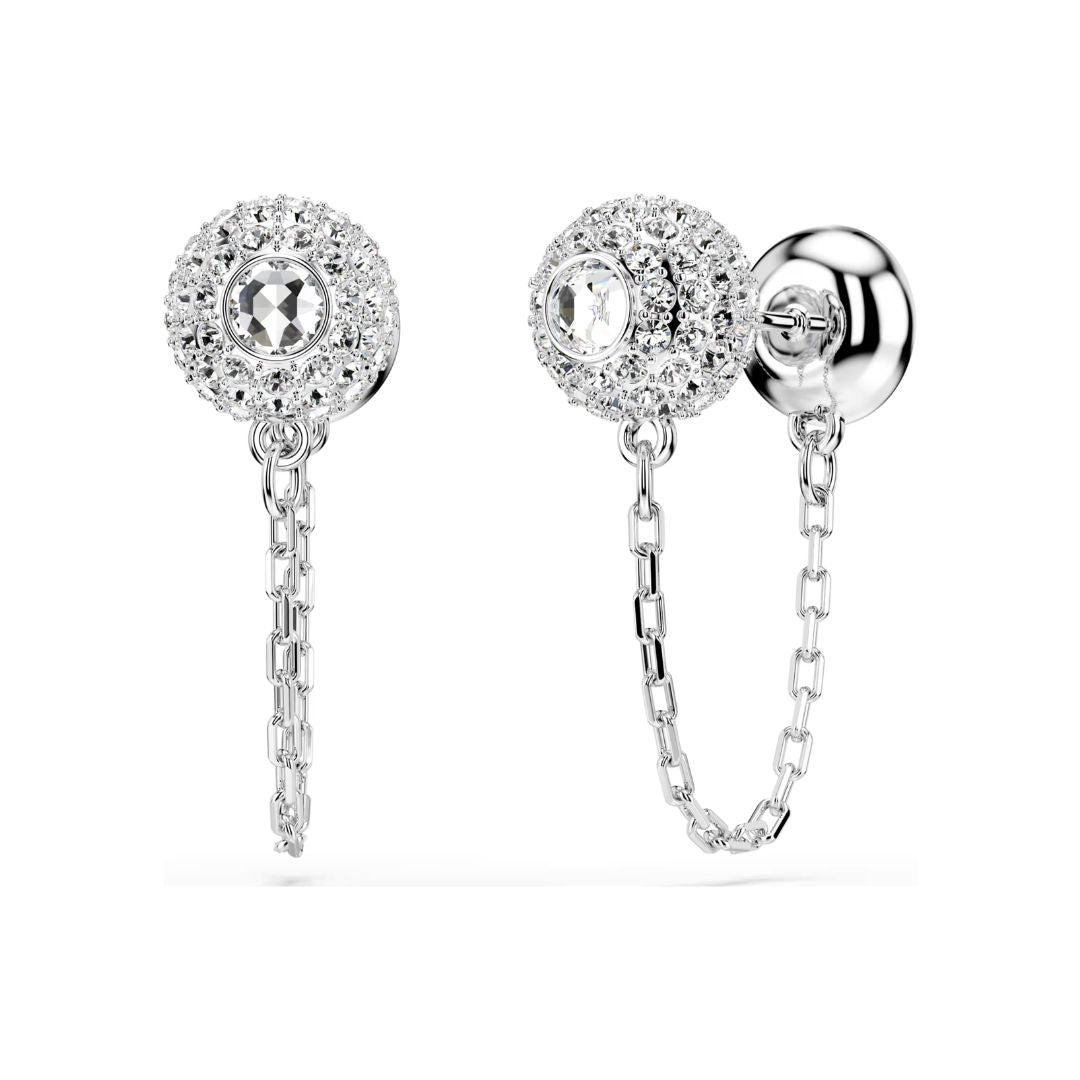 Swarovski Una Angelic korvakorut, vaaleaksi rodinoitu metalli ja kirkkaat kristallit, 5732273