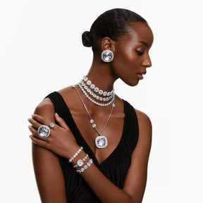 Swarovski Una Angelic rannekoru, vaalea metalli ja kirkkaat kristallit, 5751558
