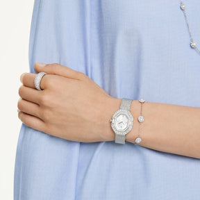 Swarovski Una Angelic rannekoru, vaalea metalli ja kirkkaat kristallit, 5732272