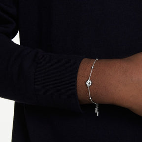 Swarovski Una Angelic rannekoru, vaalea metalli ja kirkkaat kristallit, 5733196