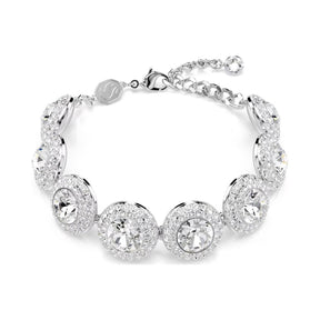 Swarovski Una Angelic Bracelet, Rhodium Plated Metal and White Crystals, 5735343