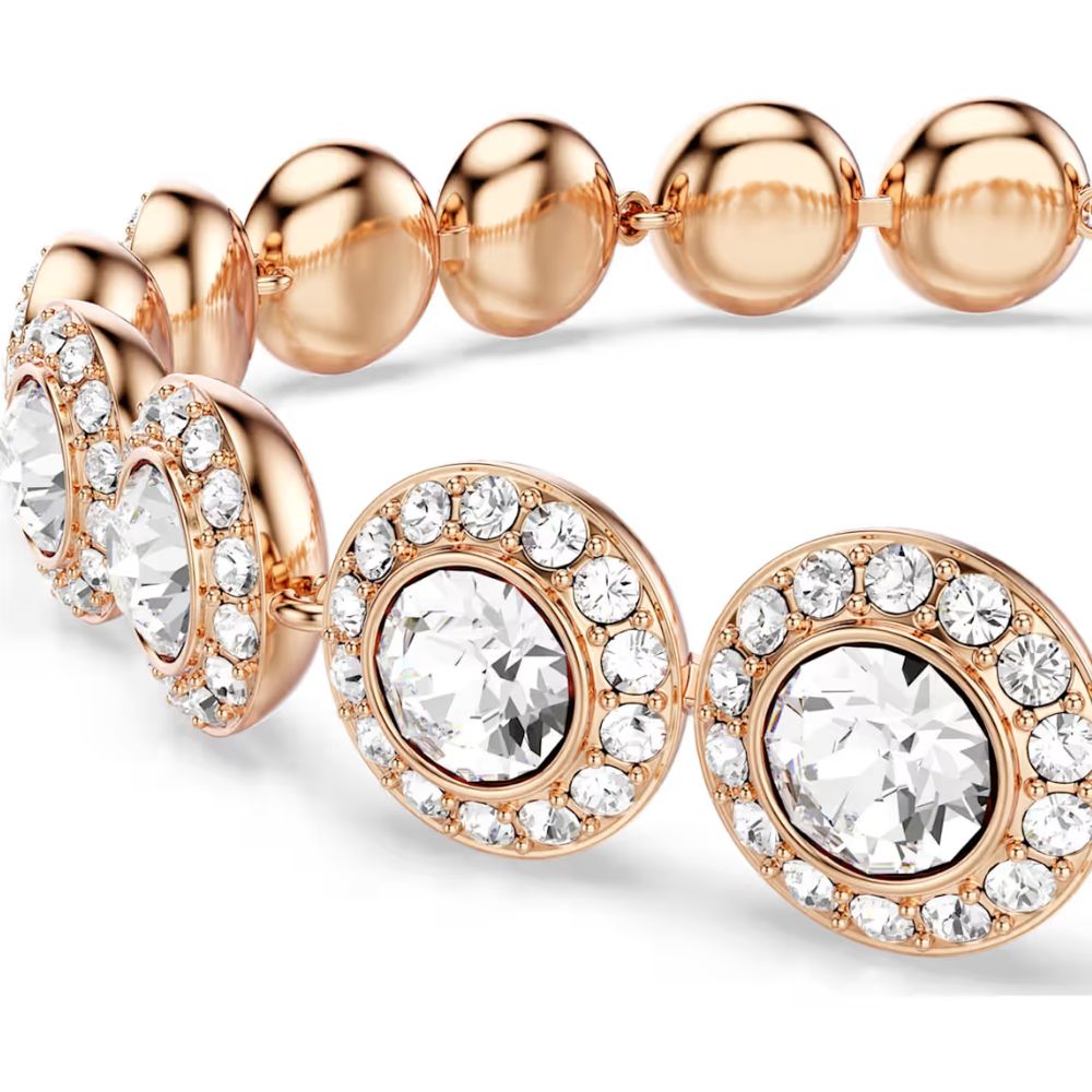 Swarovski Una Angelic rosekullan värinen kristallirannekoru