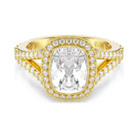 Swarovski Una Angelic sormus, keltakullattu ja kirkas kristalli, 5762626