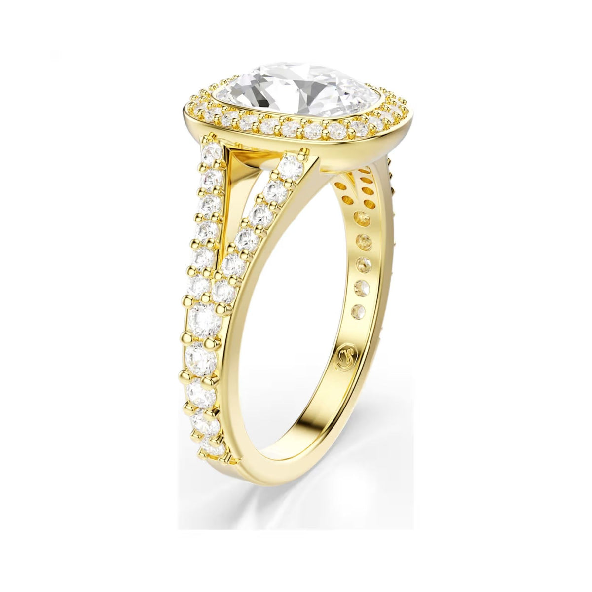 Swarovski Una Angelic sormus, keltakullattu ja kirkas kristalli, 5762626