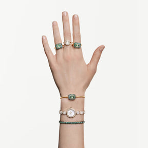 Swarovski Una Angelic sormus, keltakullattu ja kirkas kristalli, 5762626