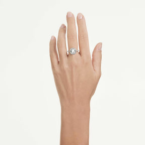 Swarovski Una Angelic sormus, vaalea metalli ja kirkkaat kristallit, 5758469