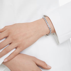 Swarovski Una Angelic, vaalea metalli ja siniset kristallit 5733401