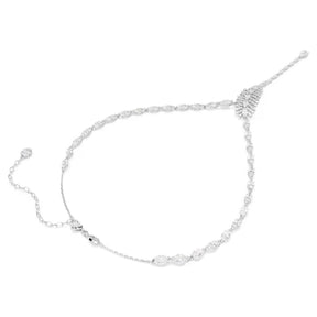 Swarovski Vienna Y kaulakoru, vaalea metalli ja kirkkaat zirkonit, 5749265