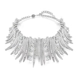 Swarovski Vienna choker kaulakoru, vaalea metalli, kirkkaat kristallit ja zirkonit, 5754021