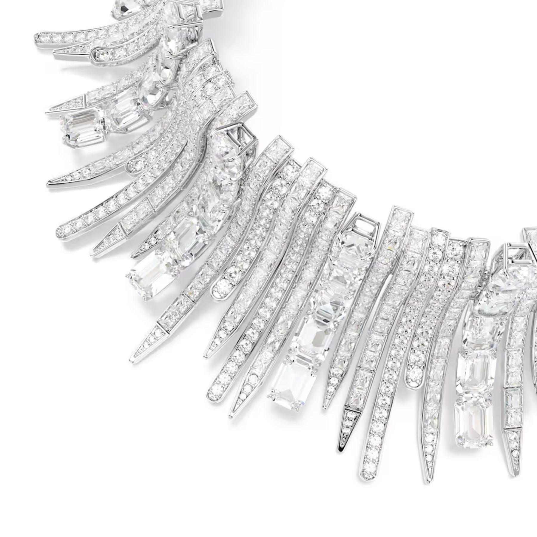 Swarovski Vienna choker kaulakoru, vaalea metalli, kirkkaat kristallit ja zirkonit, 5754021