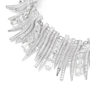 Swarovski Vienna choker kaulakoru, vaalea metalli, kirkkaat kristallit ja zirkonit, 5754021
