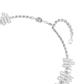 Swarovski Vienna choker kaulakoru, vaalea metalli, kirkkaat kristallit ja zirkonit, 5754021