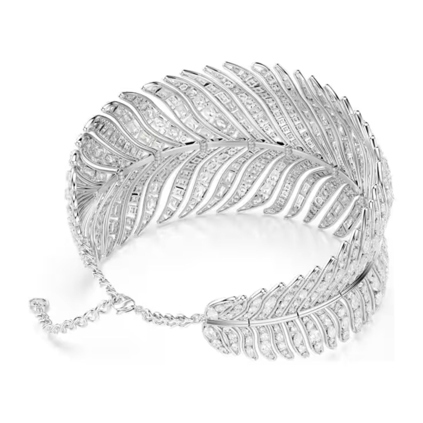 Swarovski Vienna choker kaulakoru, vaalea metalli ja kirkkaat zirkonit, 5749377