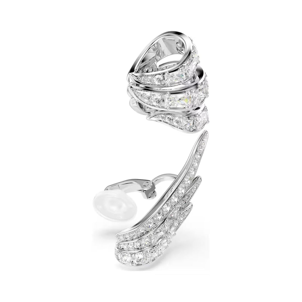 Swarovski Vienna ear cuff -korvakorut, neljän setti, vaalea metalli ja kirkkaat zirkoniat, 5749071