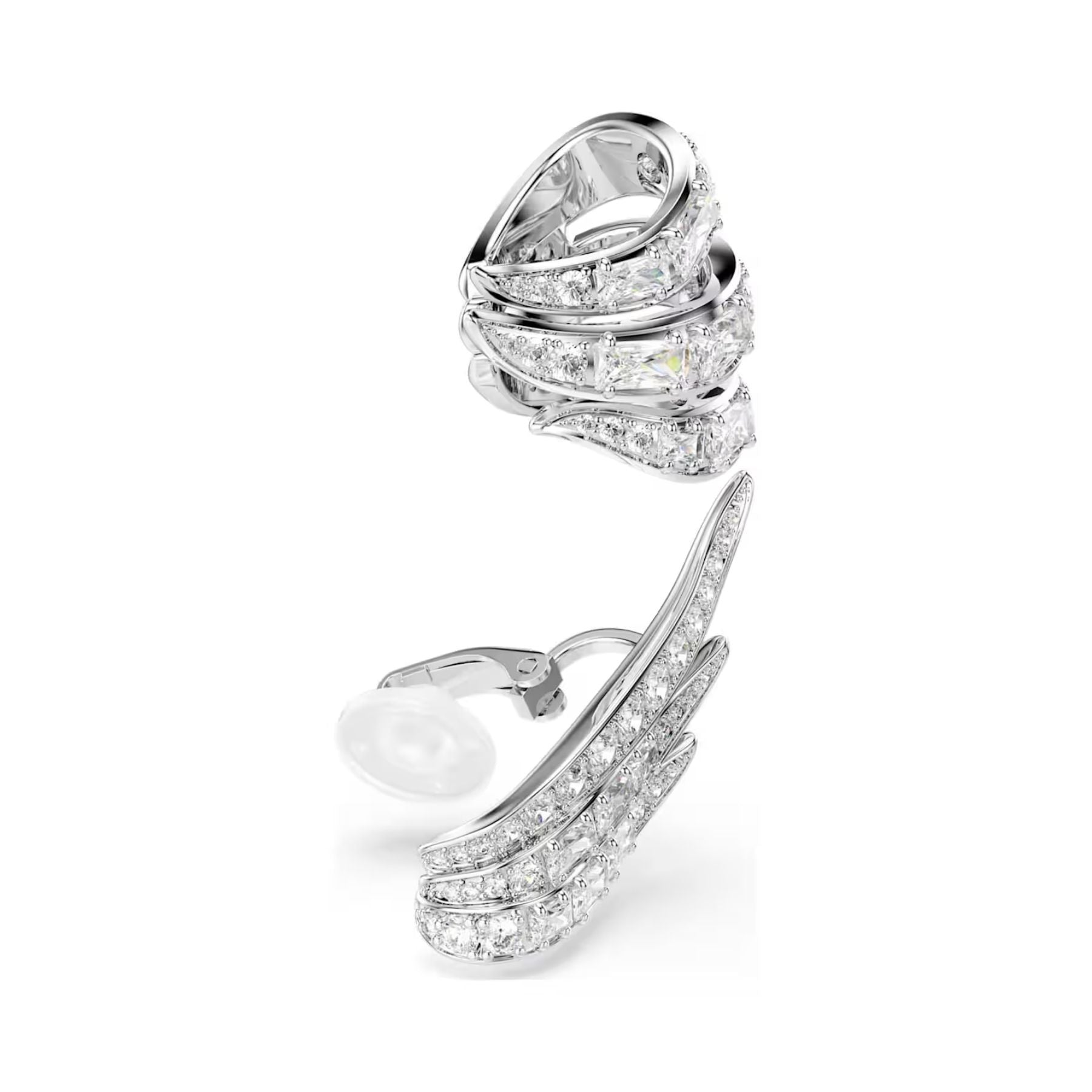 Swarovski Vienna ear cuff -korvakorut, neljän setti, vaalea metalli ja kirkkaat zirkoniat, 5749071