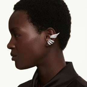 Swarovski Vienna ear cuff -korvakorut, neljän setti, vaalea metalli ja kirkkaat zirkoniat, 5749071