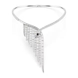 Swarovski Vienna kaulakoru, vaalea metalli, kirkkaat zirkoniat ja kristallit, 5757502