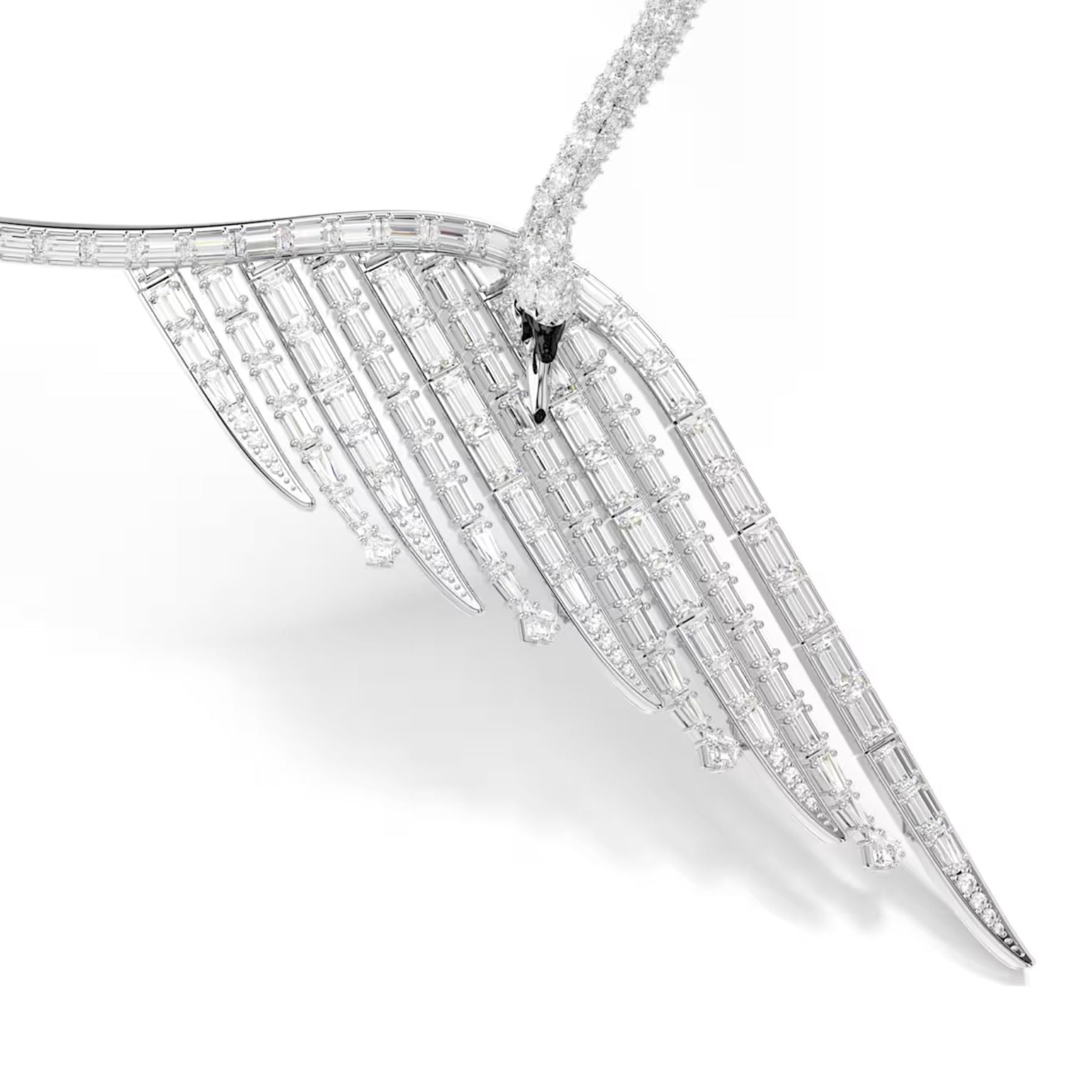 Swarovski Vienna kaulakoru, vaalea metalli, kirkkaat zirkoniat ja kristallit, 5757502