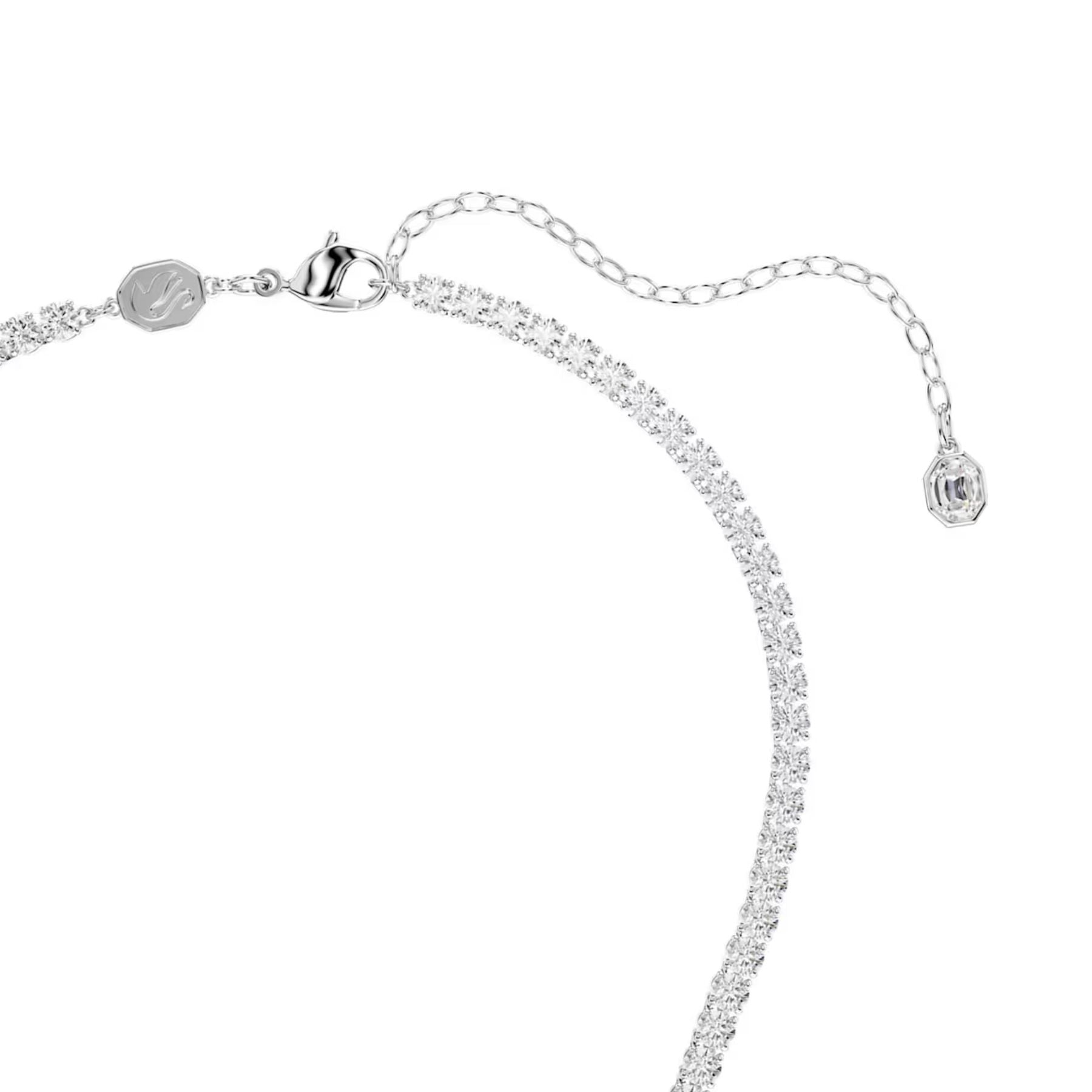 Swarovski Vienna kaulakoru, vaalea metalli ja kirkkaat kristallit, 5754828
