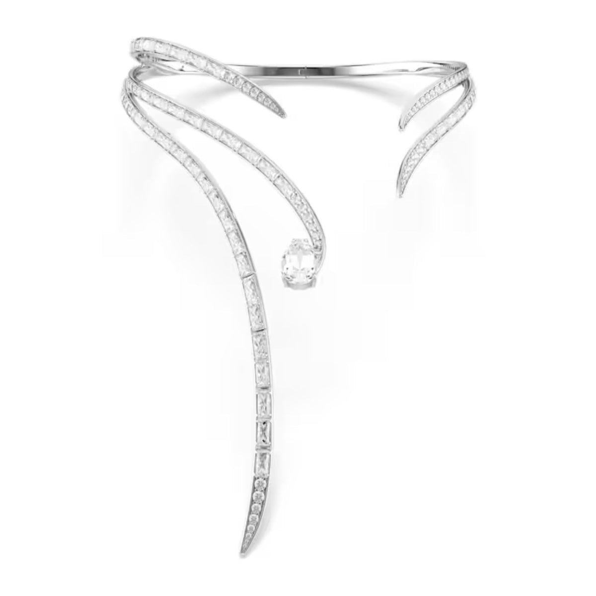 Swarovski Vienna kaulakoru, vaalea metalli ja kirkkaat zirkonit, 5749067