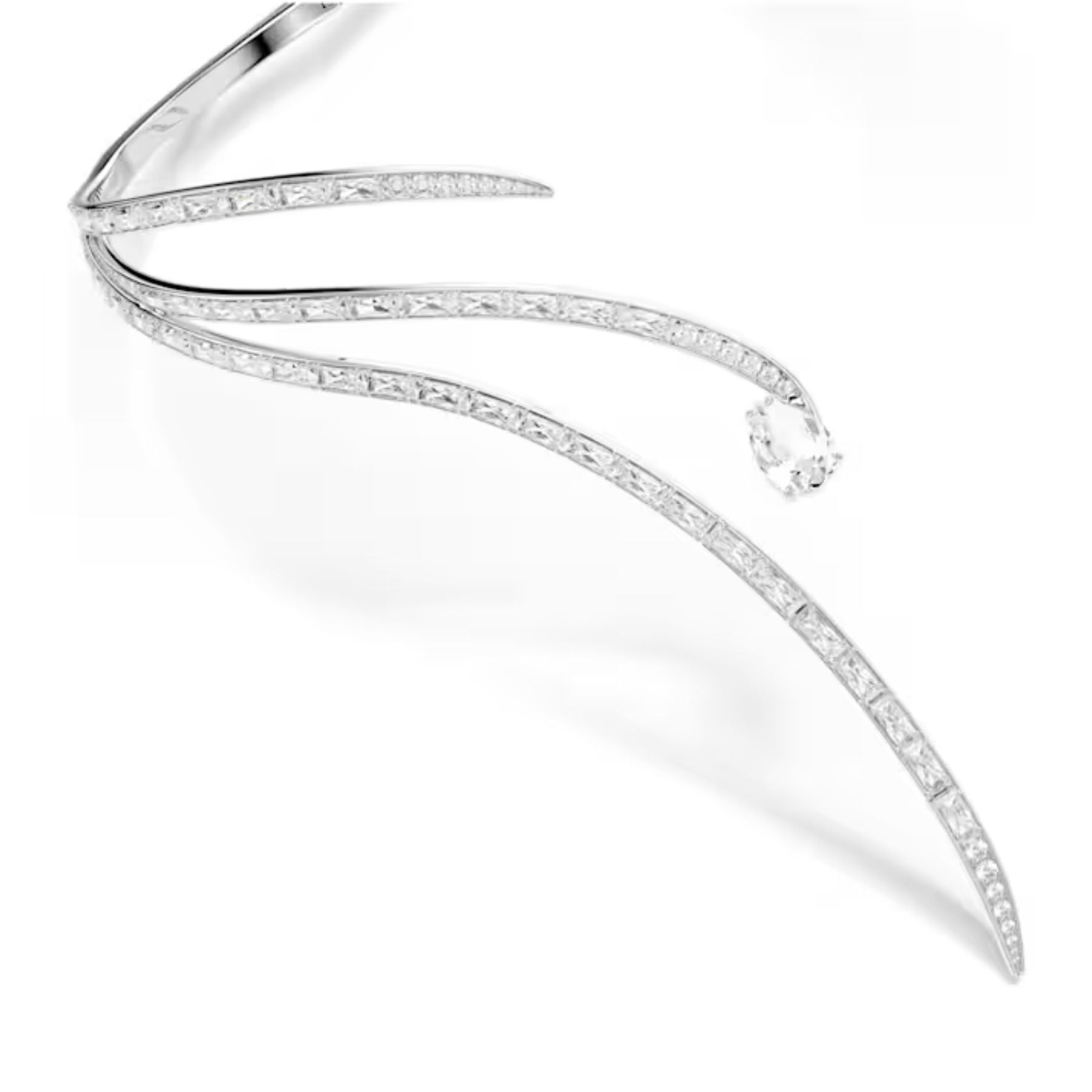 Swarovski Vienna kaulakoru, vaalea metalli ja kirkkaat zirkonit, 5749067