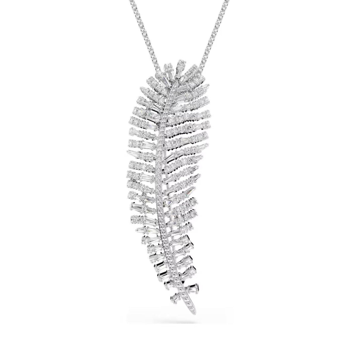 Swarovski Vienna kaulakoru/rintakoru, vaalea metalli ja kirkkaat zirkonit, 5749209