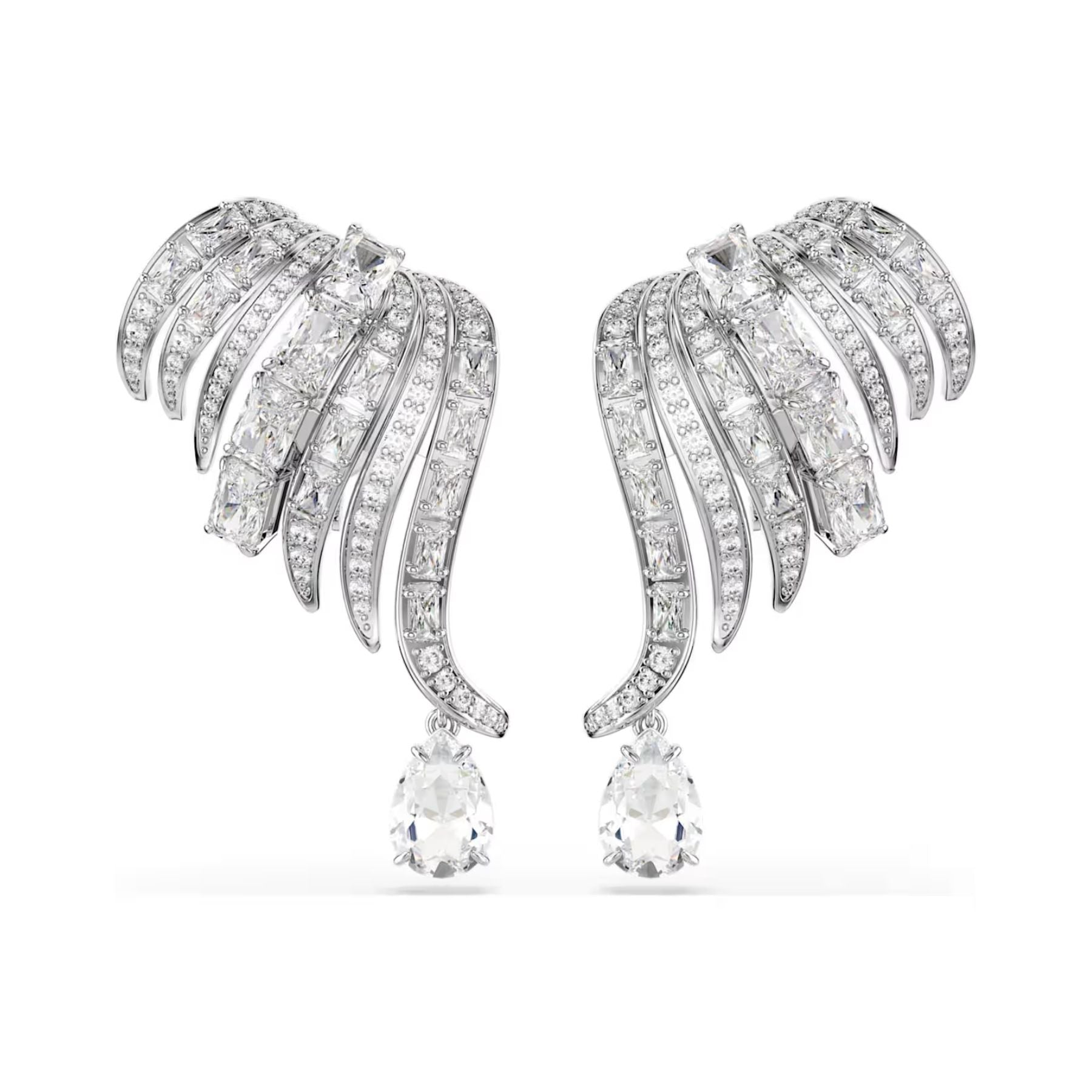 Swarovski Vienna klipsikorvakorut, vaalea metalli ja kirkkaat zirkonit, 5755961