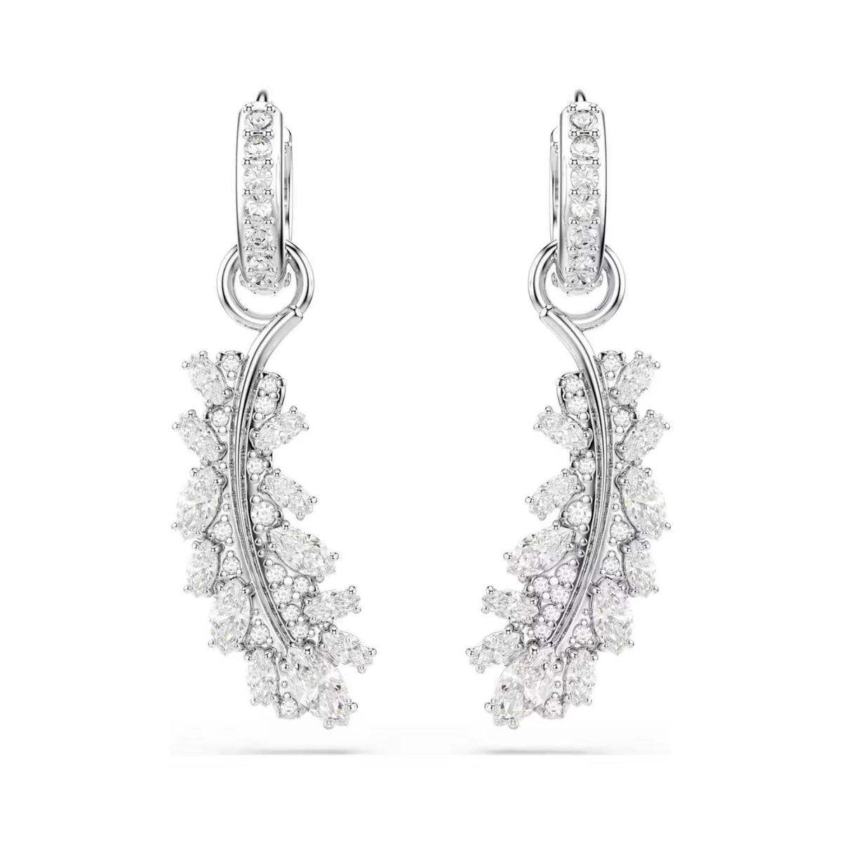 Swarovski Vienna korvakorut, vaalea metalli ja kirkkaat zirkoniat, 5754272