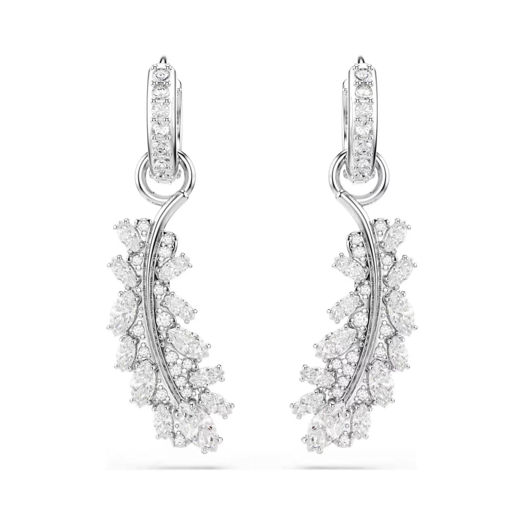 Swarovski Vienna korvakorut, vaalea metalli ja kirkkaat zirkoniat, 5754272