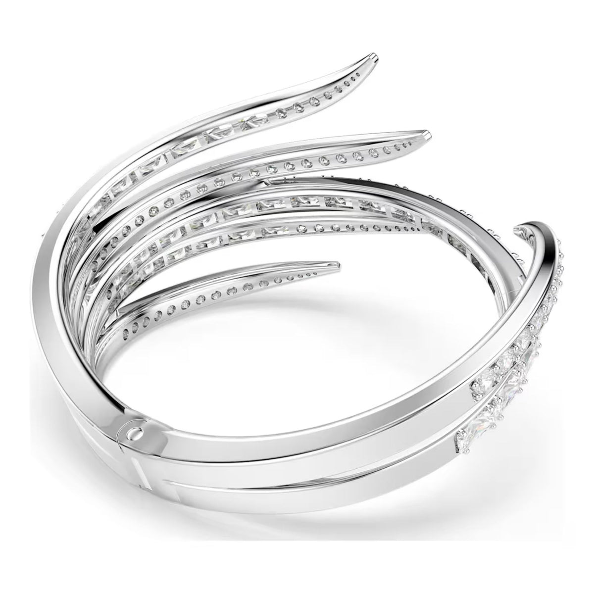Swarovski Vienna rannerengas, vaalea metalli ja kirkkaat zirkonit, 5756047