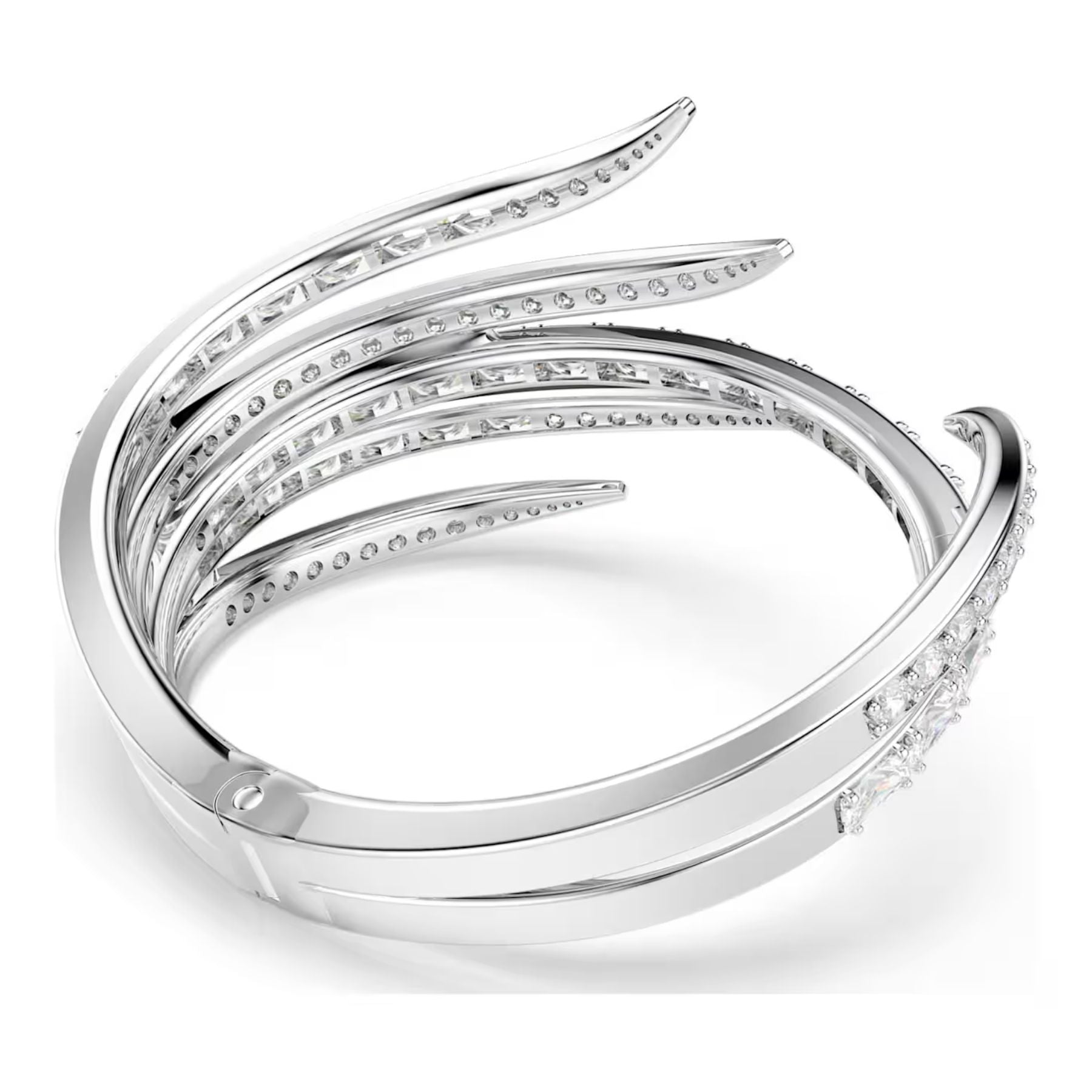 Swarovski Vienna rannerengas, vaalea metalli ja kirkkaat zirkonit, 5756047