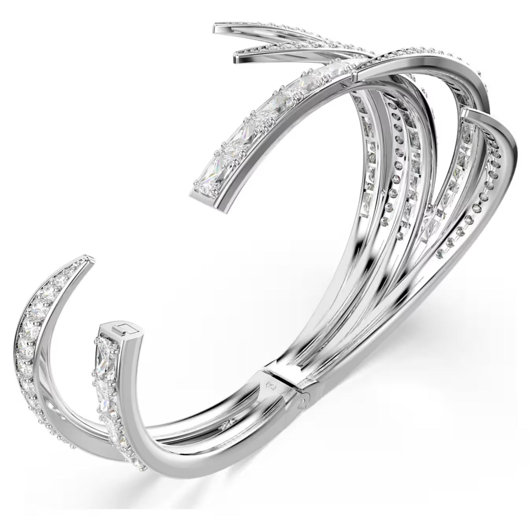 Swarovski Vienna rannerengas, vaalea metalli ja kirkkaat zirkonit, 5756047
