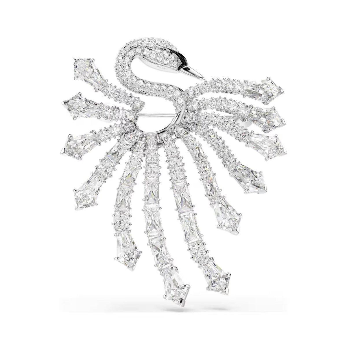 Swarovski Vienna rintakoru, vaalea metalli ja kirkkaat zirkoniat, 5760065