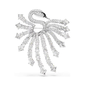 Swarovski Vienna rintakoru, vaalea metalli ja kirkkaat zirkoniat, 5760065